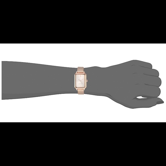 Nine West women’s mesh bracelet watch rose Gold - Picture 4 of 7